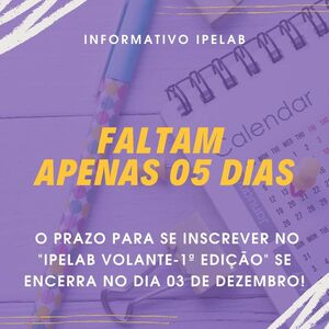 FALTAM APENAS 05 DIAS