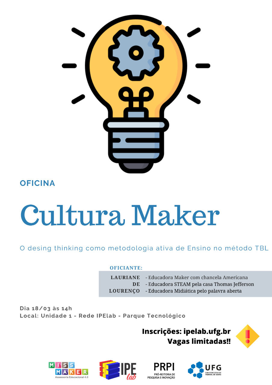 Cartaz Oficina Cultura Maker