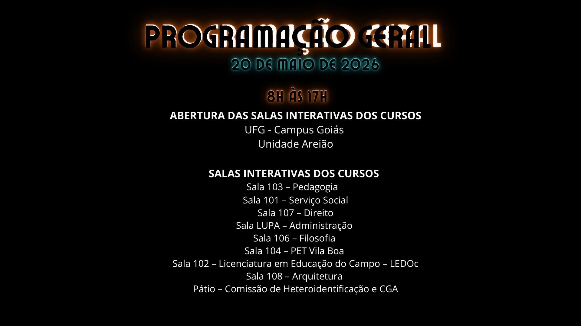 programação Goiás