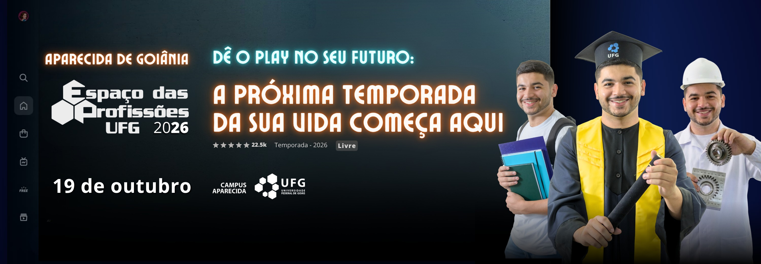 Banner Espaço das Profissões Aparecida de Goiânia