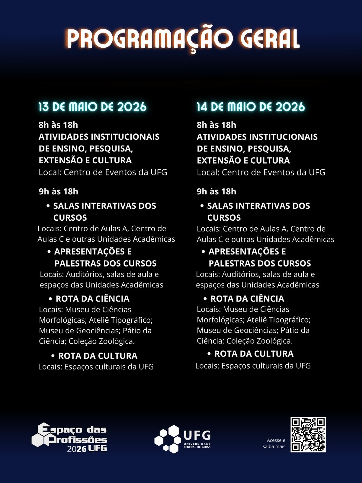 programação geral - Goiânia