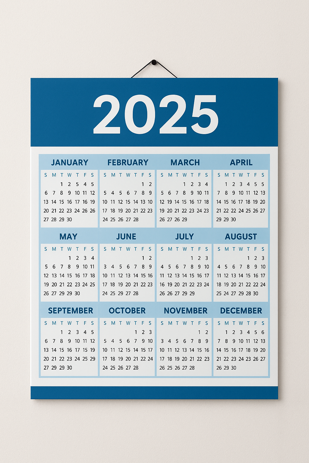 Foto de calendário de parede
