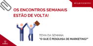 O ADMKT tem como estratégia para formação de novos pesquisadores a realização semanal de reuniões de pesquisa. Adotamos essa prática desde o...