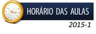 Horário das aulas de 2015-1