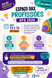 Inscrição espaço das profissões 2026/1