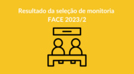Resultado da seleção de monitoria