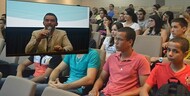 Os calouros foram recepcionados com palestras com temas diversos para que possam conhecer mais da Universidade.