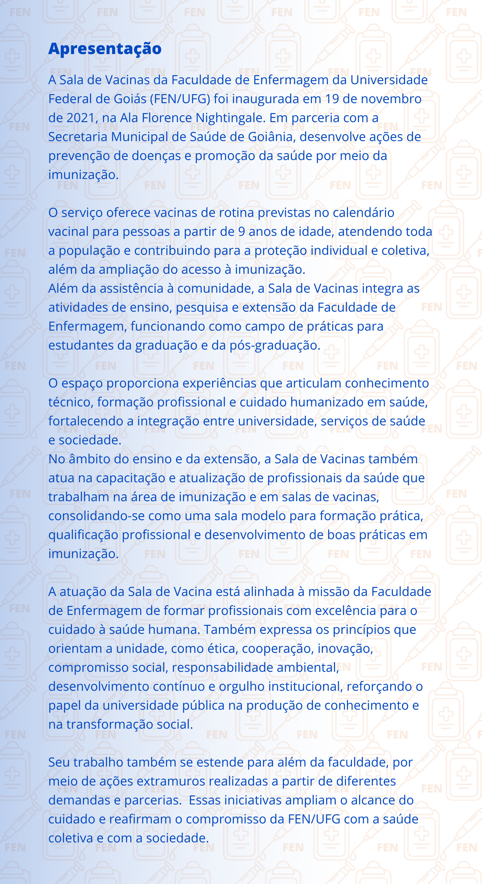 Sala de vacina
