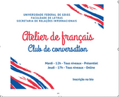 Texto mostra informações sobre Clube de Francês