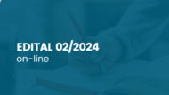 Texto na Imagem: Edital 02/2024. Online. CASLE/UFG.
