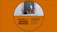 Texto na Imagem: Daad de Janelas Abertas - Evento online sobre estudo e pesquisa na Alemanha