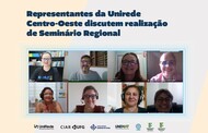 Texto na Imagem:
Representantes da Unirede Centro-Oeste discutem realização de Seminário Regional
[marcas da Unirede, UFG, UEG, UNEMAT, UFMT, IFMT e IFG]