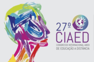 Desenho de semblante humano é acompanhado do seguinte texto: 27º CIAED - Congresso Internacional ABED de Educação a Distância