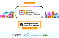 Imagem mostra detalhes de seleção para especialização em docência para a EaD 
