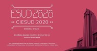 imagem com fundo rosa e foto do relógio da Praça do Trabalhador em Goiânia mostra informações sobre o ESUD
