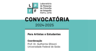 Texto na imagem: Laboratório de Pesquisa da Fioosofia da Fotografia - Convocatória 2024 -2025 - para artistas e estudantes
