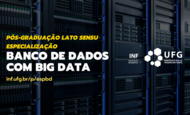 Imagem mostra banner promocional da especialização em Banco de Dados com Big Data 