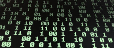 Imagem mostra dados em forma de bits, zeros e hums. 