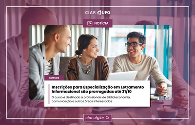 Inscrições para Especialização em Letramento Informacional são prorrogadas