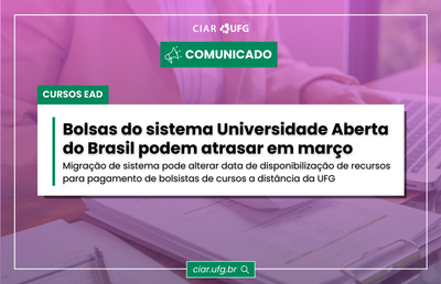 Imagem mostra informações sobre atraso em pagamento de bolsas