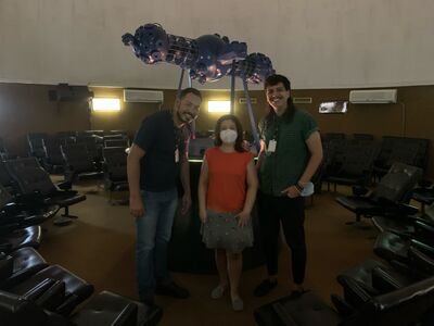 fotografia de servidores do CIAR e do Planetário da UFG