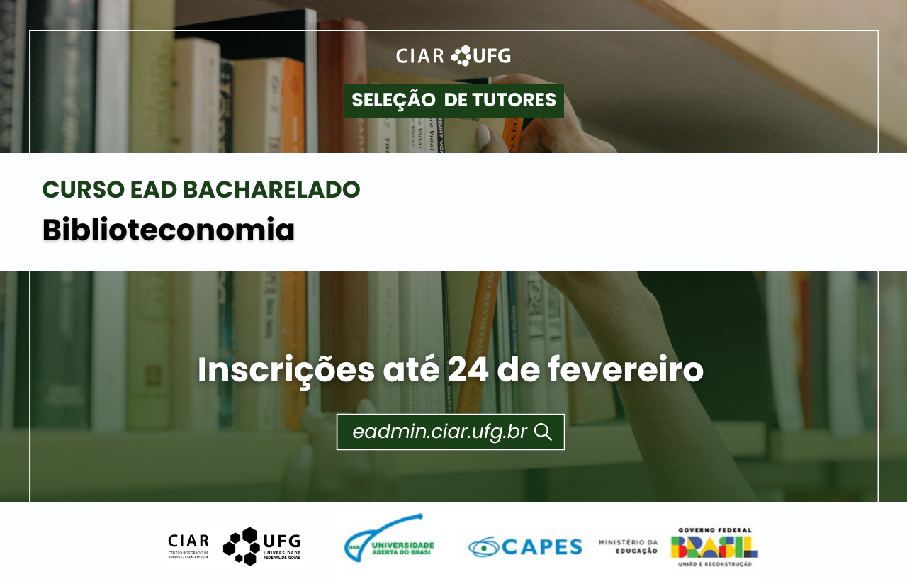 Curso de Biblioteconomia EaD seleciona Tutores para compor equipe ...