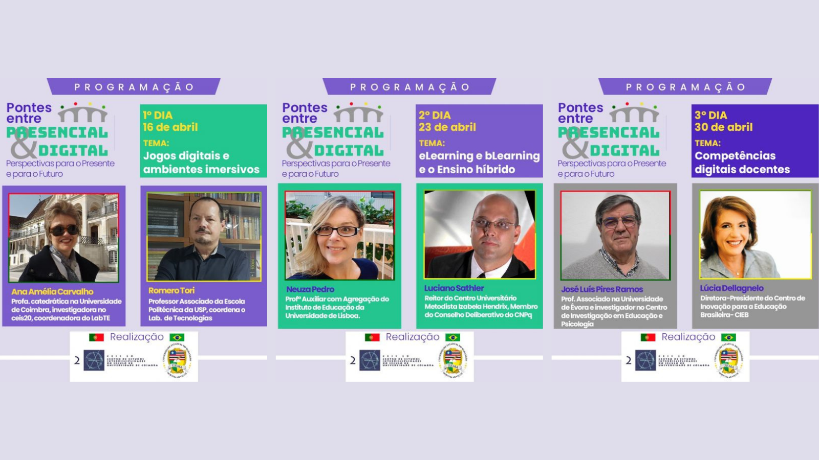 Imagem apresenta programação de seminário realizado pela UEMA
