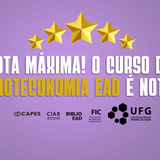 Imagem mostra dados sobre nota máxiam obtida pelo curso de Biblioteconomia EaD