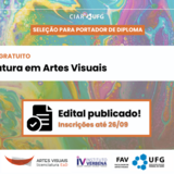 Imagem mostra detalhes de seleção para curso de Artes Visuais EaD 