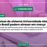 Imagem mostra informações sobre atraso em pagamento de bolsas