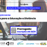 Imagem mostra detalhes de prorrogação de processo seletivo