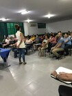 Aula na primeira etapa do curso de feridas em São Luís de Montes Belos. Imagem cedida por Bárbara S. Rocha. Capturado em fevereiro de 2020.