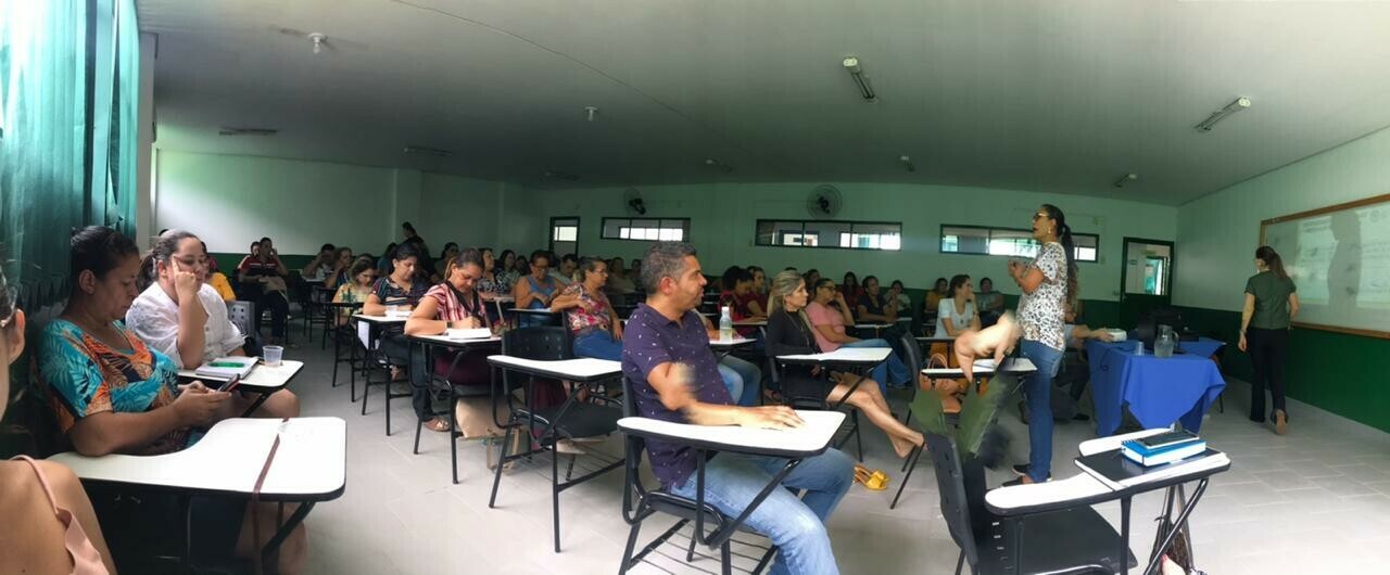 Primeira etapa do curso de feridas em São Luís de Montes Belos. Imagem cedida por Bárbara S. Rocha. Capturado em fevereiro de 2020.