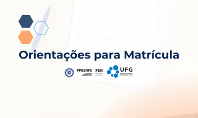 Card PPGENFS Orientações para Matrícula