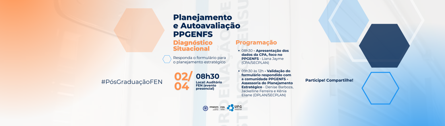 Banner Planejamento e Autoavaliação PPGENFS