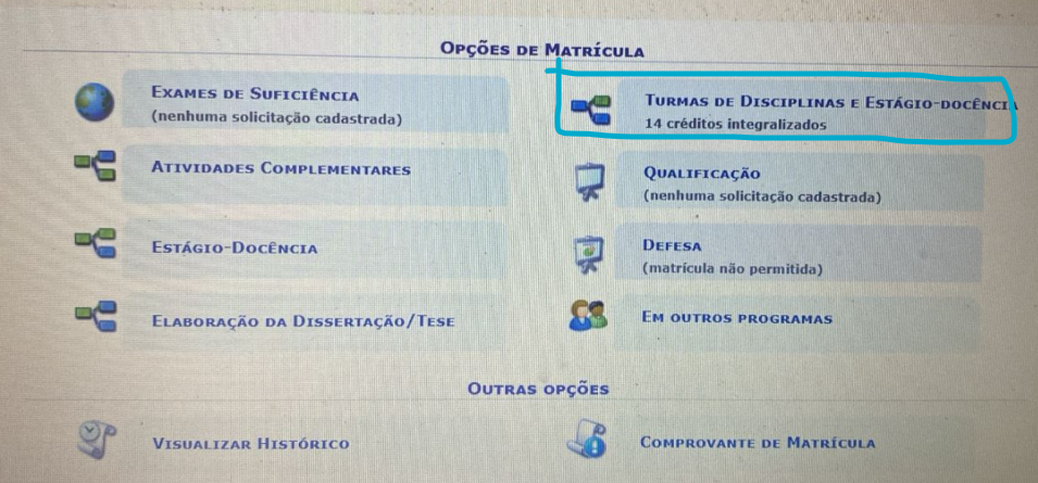 SIGAA Disciplinas