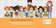 Capa do e-book do III Encontro de Licenciaturas e Educação Básica cuja temática foi: "Educação, sociedade e práxis educativa: desafios e perspectivas à formação e à atuação docente"