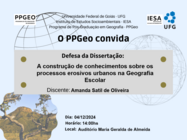 Convite: Amanda Satil de Oliveira