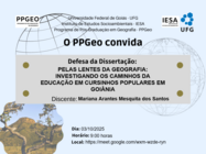 Convite: Mariana Arantes Mesquita dos Santos