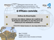Convite: Rafael Gustavo Gonçalves dos Anjos Brito Ferreira