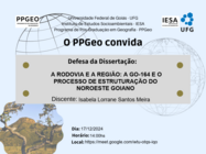 Convite: Isabela Lorrane Santos Meira