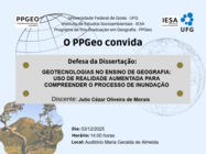 Convite: Julio Cézar Oliveirade Morais