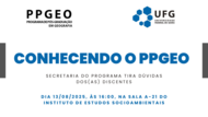 Conhecendo o PPGEO - 2025