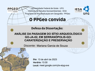Convite: Mariana Garcia de Souza