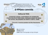 Banca de Defesa de Doutorado de Francisco Joedson da Silva Nascimento
