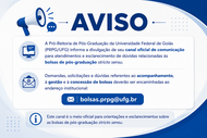 Canal oficial de comunicação sobre bolsas de pós-graduação