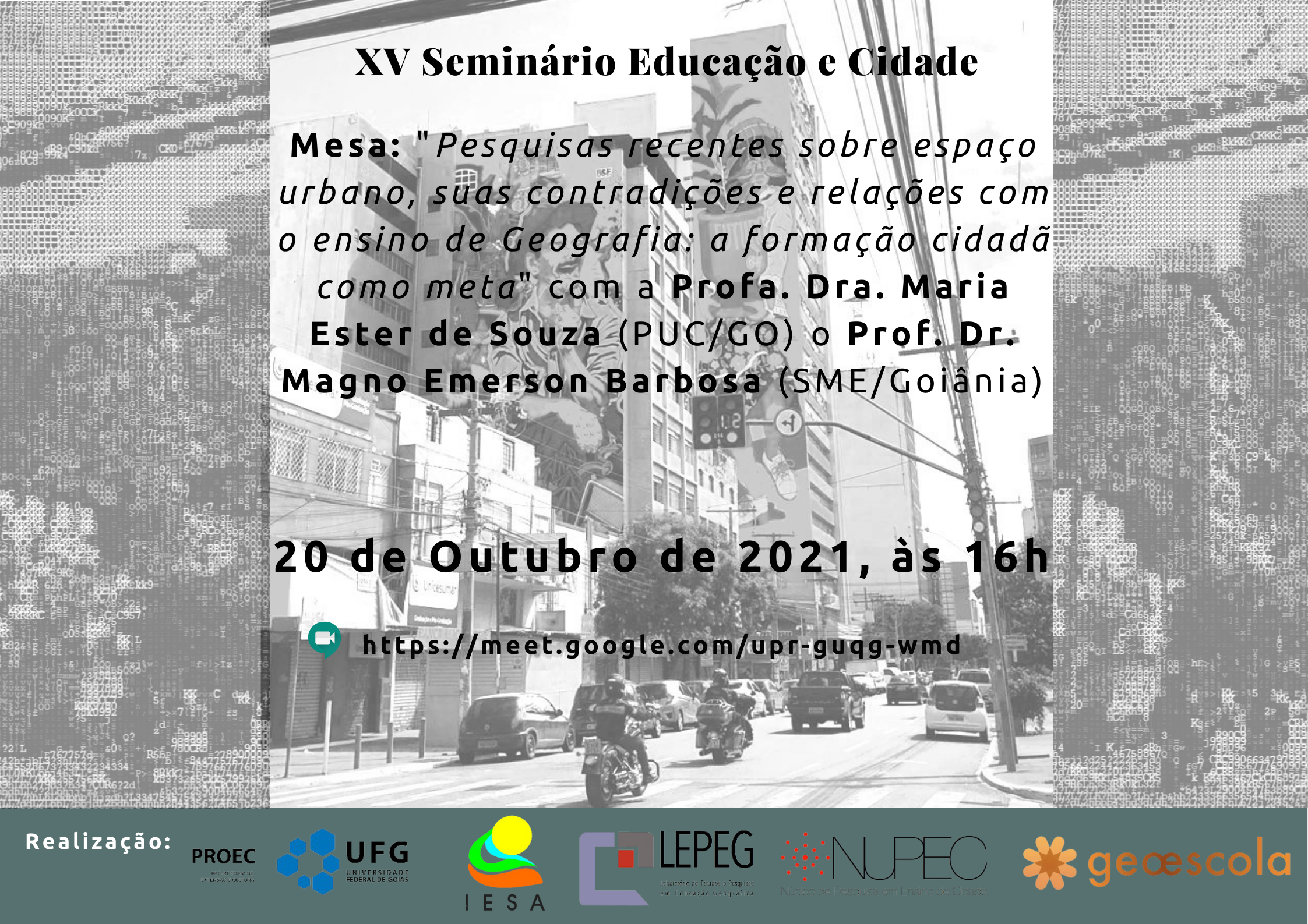 Mesa Redonda Evento Seminário Educação e Cidade