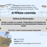 Banca de defesa de mestrado de Evelin Cristina Araújo Tupinambá