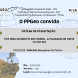 Banca de Defesa de Mestrado de Gabriela Gonçalves de Castro