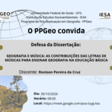 Banca de Defesa de Mestrado de Ronison Pereira da Cruz